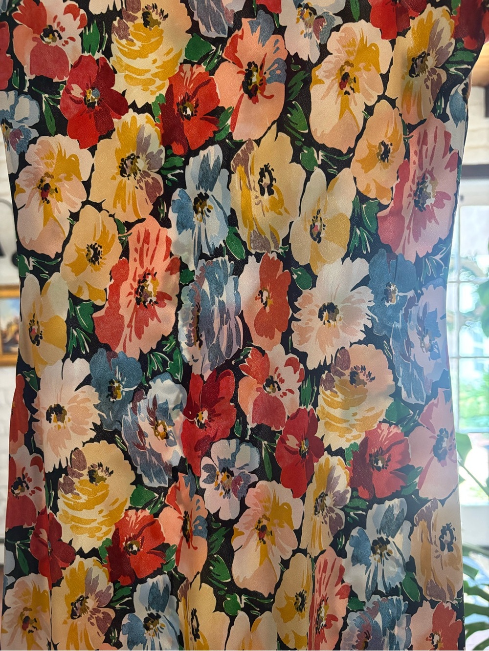 RARE Doen Musetta Silk Dress, in Poppy Meadow, XS - Picture 13 of 15